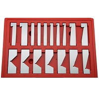 Precision Angle Block 17pcs 0, 0.25-45deg.